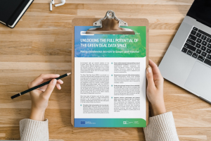 Mockup of with the cover page of the policy brief.