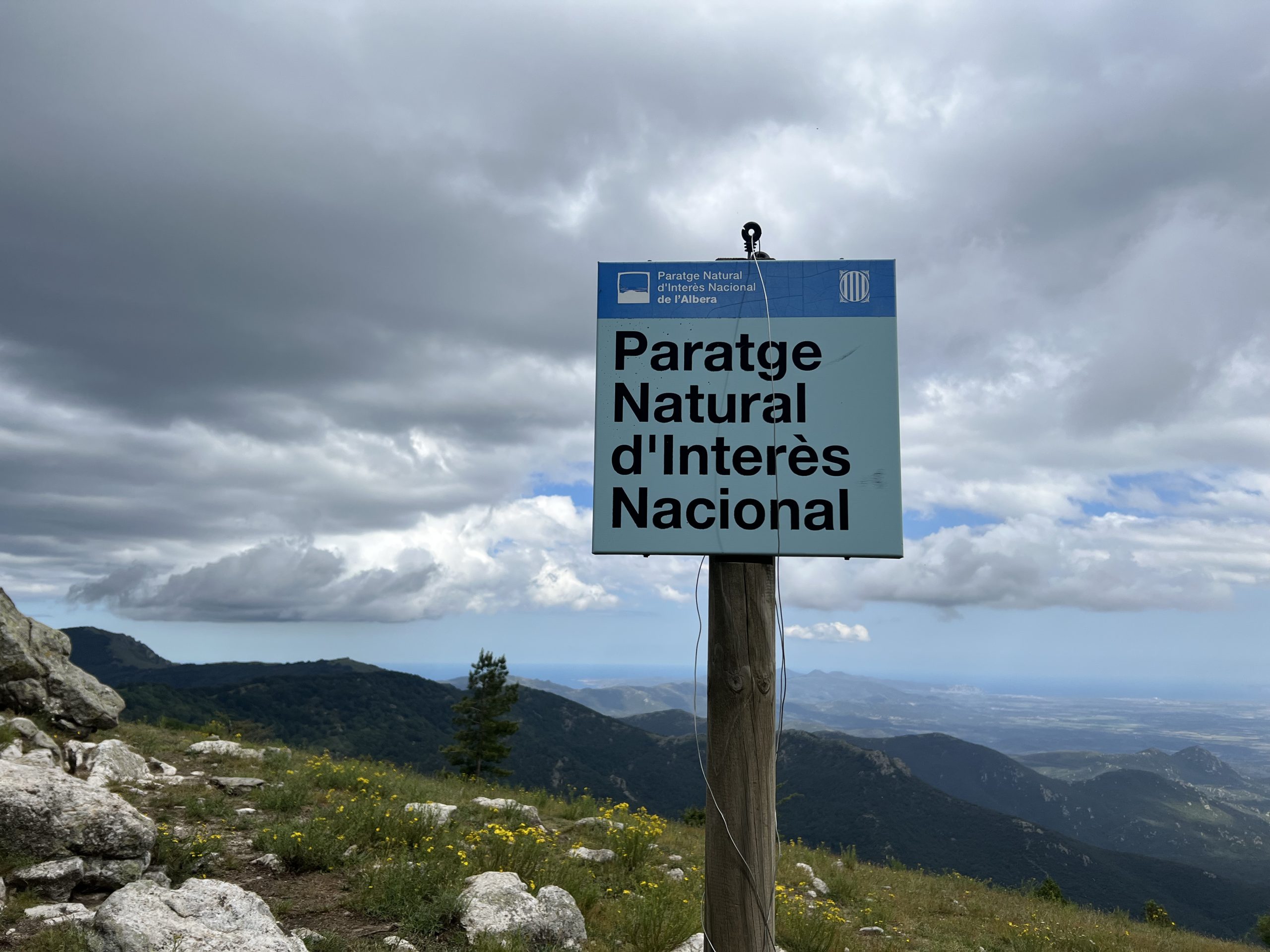 Sign for the Natural Area of Interest in La Albera.