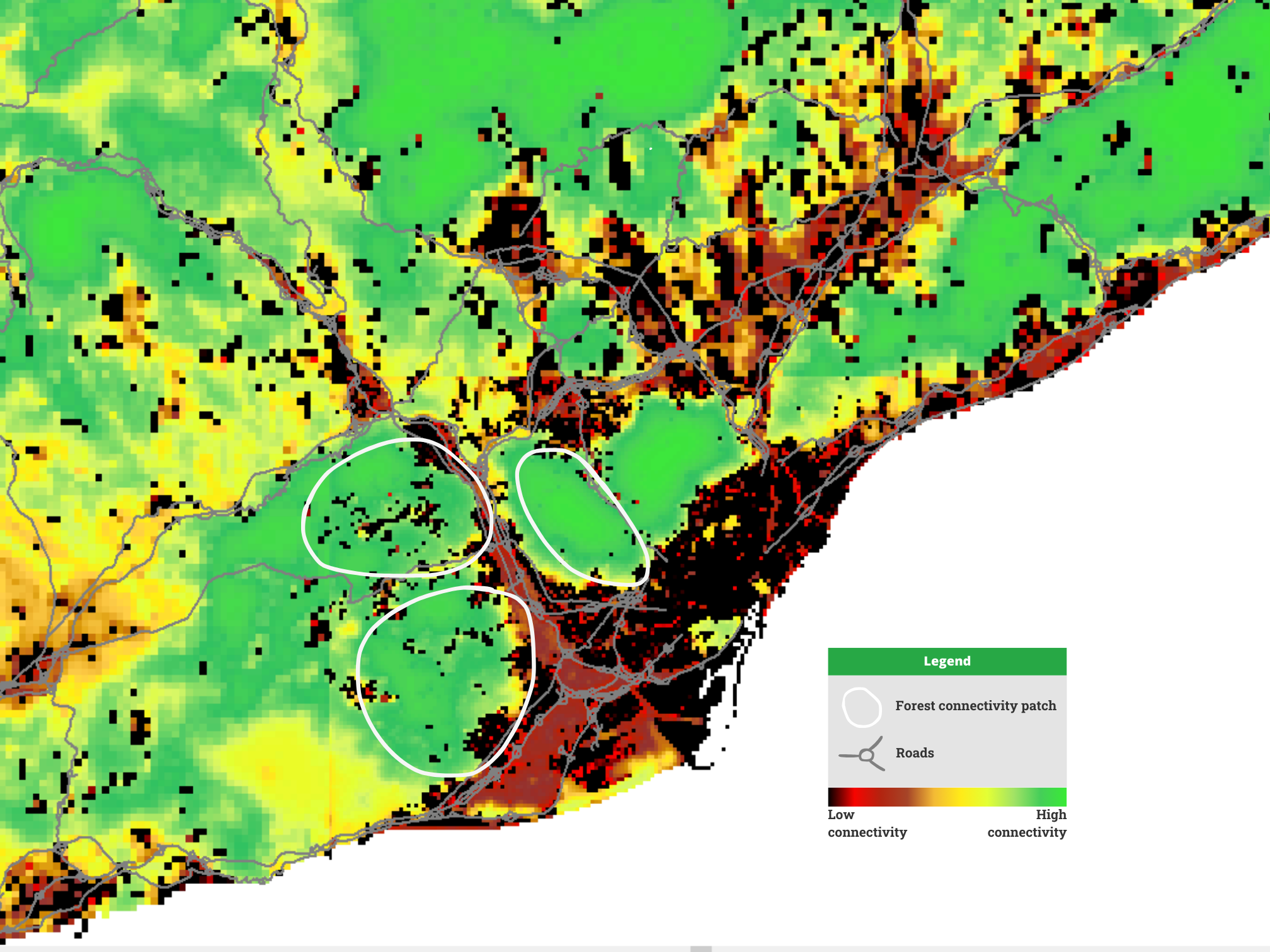 Habitat Connectivity Map